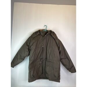 vtg woodsman all terain sz lrg‎ mens hooded coat 80/down 20 feathers very warm